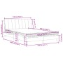 Cama con colchón terciopelo gris oscuro 140x190 cm de vidaXL, Camas y somieres - Ref: Foro24-3208593, Precio: 390,01 €, Descu...