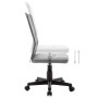 Grauer Bürostuhl aus Netzstoff, 44 x 52 x 100 cm von vidaXL, Bürostühle - Ref: Foro24-289515, Preis: 73,66 €, Rabatt: %