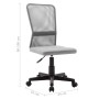 Grauer Bürostuhl aus Netzstoff, 44 x 52 x 100 cm von vidaXL, Bürostühle - Ref: Foro24-289515, Preis: 73,66 €, Rabatt: %