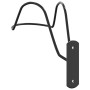 Soporte de casco de equitación montaje en pared acero negro by vidaXL, Riding equipment and accessories - Ref: Foro24-172477,...