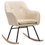 Cream Fabric Rocking Chair by vidaXL, Rocking chairs - Ref: Foro24-289529, Price: 133,75 €, Discount: %