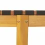 Massive Liegestuhl aus Akazienholz und schwarzem Stoff von vidaXL, Liegen - Ref: Foro24-366507, Preis: 117,89 €, Rabatt: %
