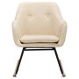 Cream Fabric Rocking Chair by vidaXL, Rocking chairs - Ref: Foro24-289529, Price: 135,65 €, Discount: %
