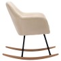 Cream Fabric Rocking Chair by vidaXL, Rocking chairs - Ref: Foro24-289529, Price: 135,65 €, Discount: %