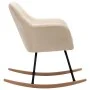 Cremefarbener Schaukelstuhl aus Stoff von vidaXL, Schaukelstühle - Ref: Foro24-289529, Preis: 133,74 €, Rabatt: %