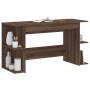 Escritorio madera de ingeniería roble marrón 140x50x75 cm de vidaXL, Escritorios - Ref: Foro24-840554, Precio: 95,00 €, Descu...