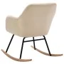 Cream Fabric Rocking Chair by vidaXL, Rocking chairs - Ref: Foro24-289529, Price: 133,75 €, Discount: %