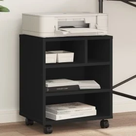 Soporte para impresora con ruedas negro 41x32x48 cm by vidaXL, Printer supports - Ref: Foro24-840619, Price: 44,99 €, Discoun...