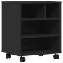 Soporte para impresora con ruedas negro 41x32x48 cm by vidaXL, Printer supports - Ref: Foro24-840619, Price: 44,99 €, Discoun...
