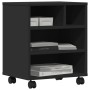 Soporte para impresora con ruedas negro 41x32x48 cm by vidaXL, Printer supports - Ref: Foro24-840619, Price: 45,47 €, Discoun...