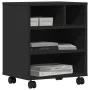 Soporte para impresora con ruedas negro 41x32x48 cm by vidaXL, Printer supports - Ref: Foro24-840619, Price: 44,99 €, Discoun...