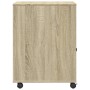 Druckerwagen aus Sonoma-Eiche mit Rollen 60x50x67 cm von vidaXL, Drucker unterstützt - Ref: Foro24-840627, Preis: 91,20 €, Ra...