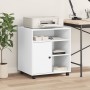 Druckerwagen mit Rädern, weiß, 60x50x67 cm. von vidaXL, Drucker unterstützt - Ref: Foro24-840625, Preis: 82,32 €, Rabatt: %