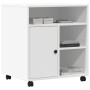 Druckerwagen mit Rädern, weiß, 60x50x67 cm. von vidaXL, Drucker unterstützt - Ref: Foro24-840625, Preis: 82,32 €, Rabatt: %