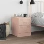 Nachttisch aus rosa Stahl 34,5x39x44 cm von vidaXL, Nachttische - Ref: Foro24-841621, Preis: 53,40 €, Rabatt: %
