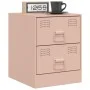 Nachttisch aus rosa Stahl 34,5x39x44 cm von vidaXL, Nachttische - Ref: Foro24-841621, Preis: 53,40 €, Rabatt: %