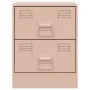 Nachttisch aus rosa Stahl 34,5x39x44 cm von vidaXL, Nachttische - Ref: Foro24-841621, Preis: 53,40 €, Rabatt: %