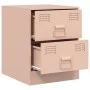 Nachttisch aus rosa Stahl 34,5x39x44 cm von vidaXL, Nachttische - Ref: Foro24-841621, Preis: 53,40 €, Rabatt: %