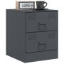 Nachttisch aus anthrazitgrauem Stahl, 34,5x39x44 cm. von vidaXL, Nachttische - Ref: Foro24-841623, Preis: 54,05 €, Rabatt: %