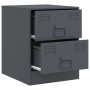 Nachttisch aus anthrazitgrauem Stahl, 34,5x39x44 cm. von vidaXL, Nachttische - Ref: Foro24-841623, Preis: 54,05 €, Rabatt: %