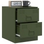 Mesitas de noche 2 unidades acero verde 34,5x39x44 cm de vidaXL, Mesitas de noche - Ref: Foro24-841628, Precio: 93,22 €, Desc...