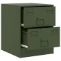 Mesitas de noche 2 unidades acero verde 34,5x39x44 cm de vidaXL, Mesitas de noche - Ref: Foro24-841628, Precio: 92,36 €, Desc...