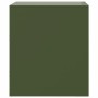 Mesitas de noche 2 unidades acero verde 34,5x39x44 cm de vidaXL, Mesitas de noche - Ref: Foro24-841628, Precio: 93,22 €, Desc...