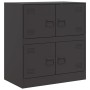 Aparador de acero negro 67x39x73 cm de vidaXL, Aparadores - Ref: Foro24-841649, Precio: 126,19 €, Descuento: %