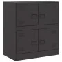 Schwarzer Stahlschrank 67x39x73 cm von vidaXL, Sideboards - Ref: Foro24-841649, Preis: 124,51 €, Rabatt: %