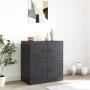 Schwarzer Stahlschrank 67x39x73 cm von vidaXL, Sideboards - Ref: Foro24-841649, Preis: 124,51 €, Rabatt: %