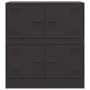 Aparador de acero negro 67x39x73 cm de vidaXL, Aparadores - Ref: Foro24-841649, Precio: 126,19 €, Descuento: %