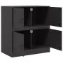 Schwarzer Stahlschrank 67x39x73 cm von vidaXL, Sideboards - Ref: Foro24-841649, Preis: 124,51 €, Rabatt: %