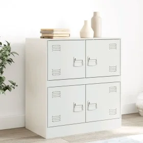 Weißer Stahlschrank 67x39x73 cm von vidaXL, Sideboards - Ref: Foro24-841654, Preis: 94,78 €, Rabatt: %