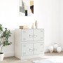 Weißer Stahlschrank 67x39x73 cm von vidaXL, Sideboards - Ref: Foro24-841654, Preis: 96,11 €, Rabatt: %