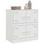Weißer Stahlschrank 67x39x73 cm von vidaXL, Sideboards - Ref: Foro24-841654, Preis: 96,11 €, Rabatt: %