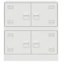 Aparador de acero blanco 67x39x73 cm de vidaXL, Aparadores - Ref: Foro24-841654, Precio: 94,78 €, Descuento: %