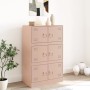 Aparador de acero rosa 67x39x107 cm by vidaXL, Sideboards - Ref: Foro24-841656, Price: 131,07 €, Discount: %
