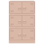 Aparador de acero rosa 67x39x107 cm by vidaXL, Sideboards - Ref: Foro24-841656, Price: 131,07 €, Discount: %