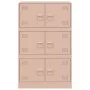 Aparador de acero rosa 67x39x107 cm by vidaXL, Sideboards - Ref: Foro24-841656, Price: 129,48 €, Discount: %