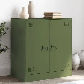 Olivgrüner Stahlschrank 67x39x73 cm von vidaXL, Sideboards - Ref: Foro24-841677, Preis: 104,82 €, Rabatt: %