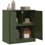Olivgrüner Stahlschrank 67x39x73 cm von vidaXL, Sideboards - Ref: Foro24-841677, Preis: 104,82 €, Rabatt: %
