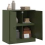 Olivgrüner Stahlschrank 67x39x73 cm von vidaXL, Sideboards - Ref: Foro24-841677, Preis: 105,91 €, Rabatt: %
