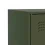 Aparador de acero verde oliva 67x39x73 cm de vidaXL, Aparadores - Ref: Foro24-841677, Precio: 104,82 €, Descuento: %