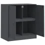 Aparador de acero antracita 67x39x73 cm de vidaXL, Aparadores - Ref: Foro24-841675, Precio: 93,27 €, Descuento: %