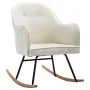 Silla mecedora de terciopelo blanco crema de vidaXL, Mecedoras - Ref: Foro24-289901, Precio: 174,09 €, Descuento: %