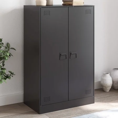 Aparador de acero negro 67x39x107 cm by vidaXL, Sideboards - Ref: Foro24-841661, Price: 129,86 €, Discount: %