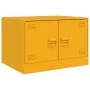 Mesa de centro de acero amarillo mostaza 67x50x44 cm de vidaXL, Mesas de centro - Ref: Foro24-841730, Precio: 70,75 €, Descue...