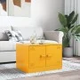 Mesa de centro de acero amarillo mostaza 67x50x44 cm de vidaXL, Mesas de centro - Ref: Foro24-841730, Precio: 70,75 €, Descue...