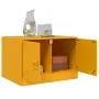 Mesa de centro de acero amarillo mostaza 67x50x44 cm de vidaXL, Mesas de centro - Ref: Foro24-841730, Precio: 70,75 €, Descue...