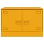 Mesa de centro de acero amarillo mostaza 67x50x44 cm de vidaXL, Mesas de centro - Ref: Foro24-841730, Precio: 70,75 €, Descue...